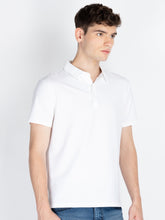 Mens Solid Polo Collar T-Shirt